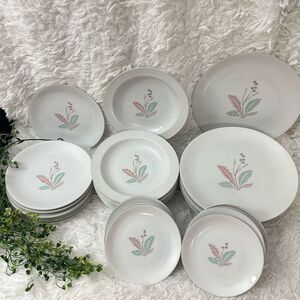 Arzberg Vintage Porcelain 24pc SET Dinner plate,Soup dish,Dessert plate‎ &saucer